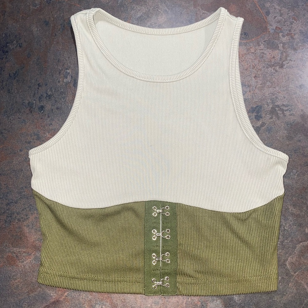 Crop Top W/ Corset like detail